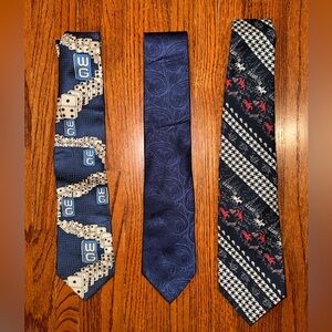 Vintage 1970’s Extra Wide Silk Ties - Grouping of 3
